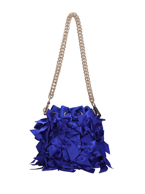 Borsa Night Edition Bows in raso LA CARRIE | 142M-SS-703-SATBLUETTE